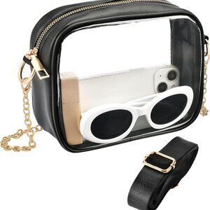 Versatile Clear Purse with Adjustable Straps - Ideal for Events & Festivals